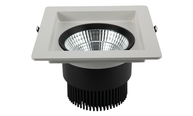 LED 6寸 24W 方形深孔COB嵌燈 開孔155x155mm 黃光白光中性光 LED 6寸 24W 方形深孔COB嵌燈 開孔155x155mm 黃光白光中性光